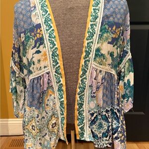 Altar'd State Multicolor Floral Kimono